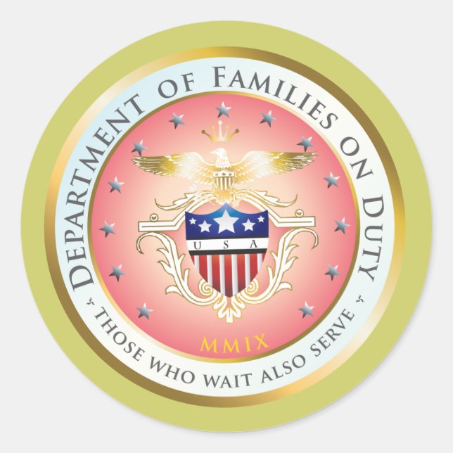 Pink Families on Duty Seal (Front)