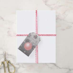 Pink Fancy Christmas Ornament Gift Tag
