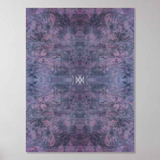 Pink Fancy Sparkle Silver Foil Print (Front)