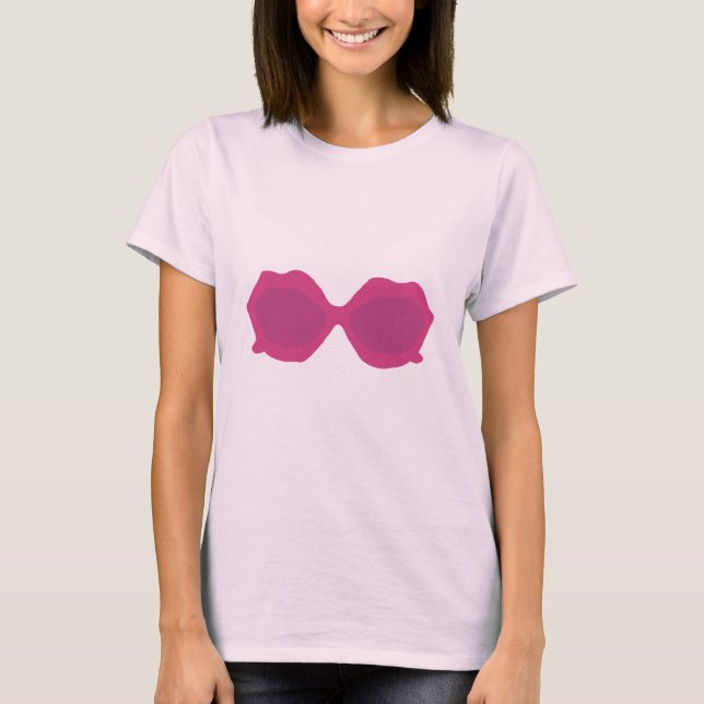 Pink Fancy Sunglasses T-Shirt (Front)