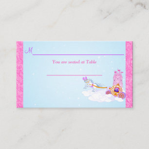 Pink Fantasy Fairy Tale Reception Place Card