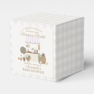 Pink Farmers Market Farm Fresh Baby Shower Favour Box
