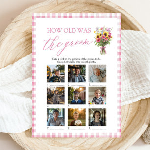 Pink Farmers Market How Old Was The Groom Game Invitation