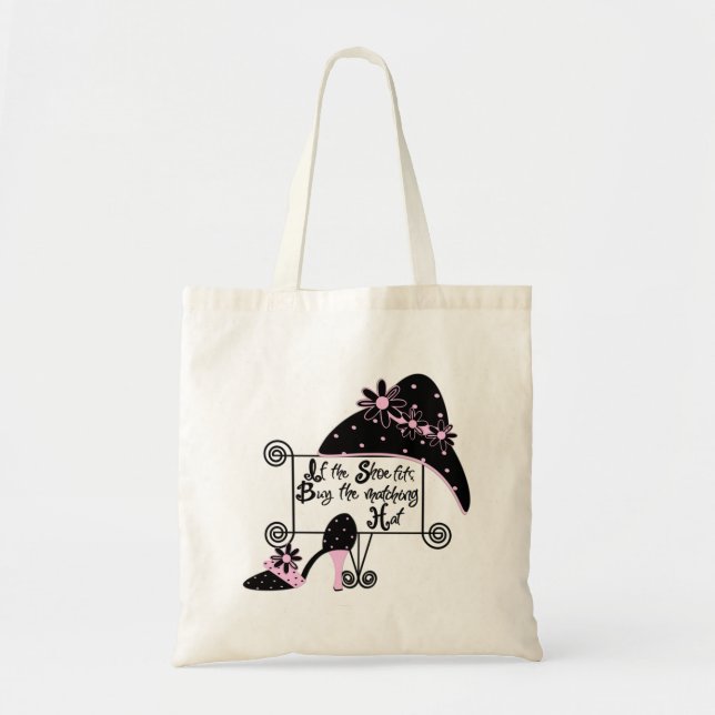 Pink Fashion Tote Bag (Front)