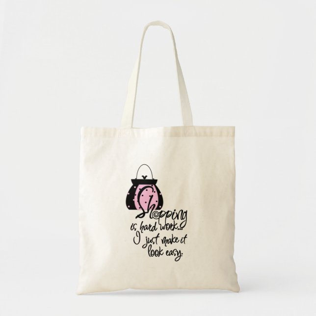 Pink Fashion Tote Bag (Front)