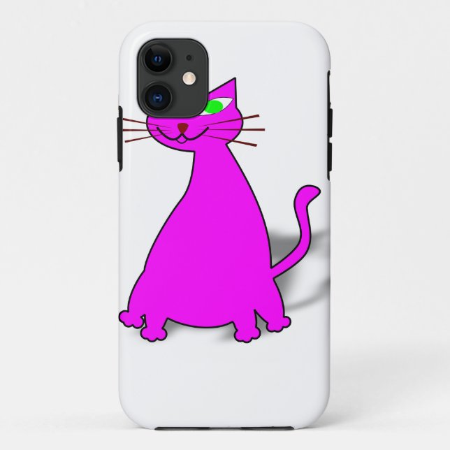 Pink Fat Cat Case-Mate iPhone Case (Back)