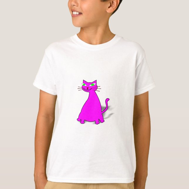 Pink Fat Cat T-Shirt (Front)