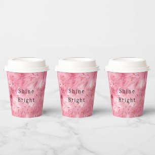 Pink Faux Fur Paper Cups