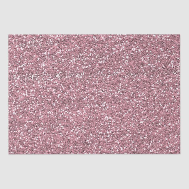 Pink Faux Glitter Tissue Paper (Front)