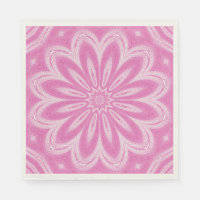 Pink Faux Tulle Flower Design