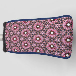 Pink Feather Mandala Boho Golf Head Cover