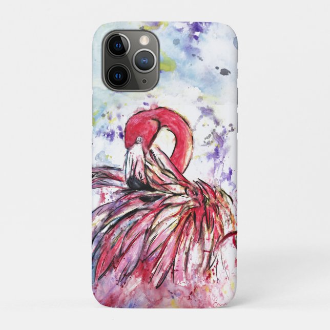 Pink feathers Case-Mate iPhone case (Back)