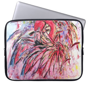 Pink feathers Electronic Bags