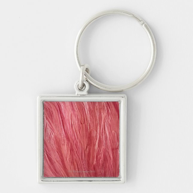 Pink Feathers Key Ring (Front)