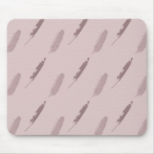 Pink Feathers Mouse Pad