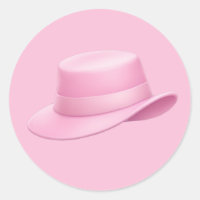 Pink Fedora Emoji –