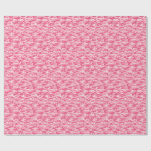 Pink Feminine Camo Pattern Wrapping Paper