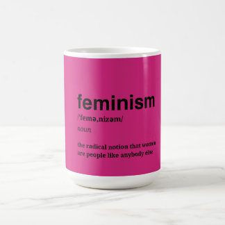 Pink Feminist Coffee Mug