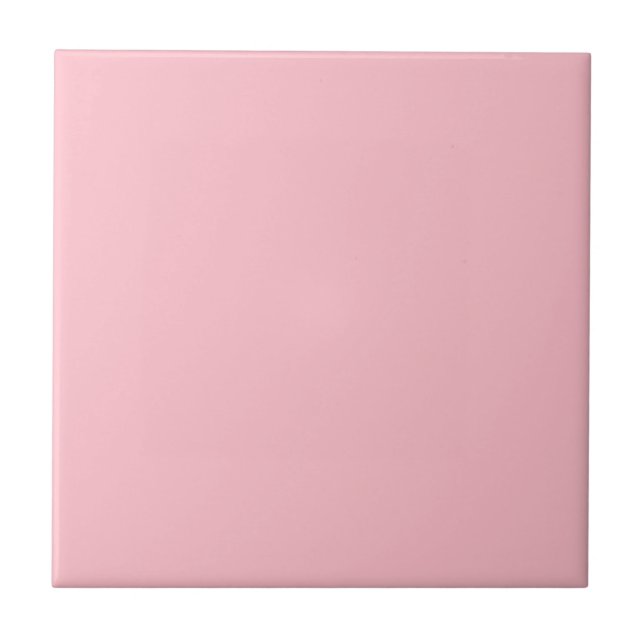 Pink FFC0CB Colour, With Option to Add Image Tile (Front)