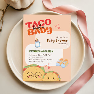 Pink Fiesta Mexican Taco Bout a Baby Shower Invitation