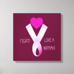 Pink Fight Canvas Print