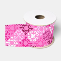 Pink Filigree Diamond Pattern