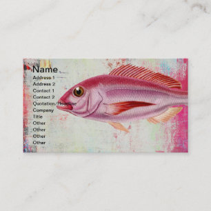 Pink Fish Business Card