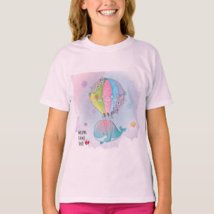 Pink fish design T-Shirt