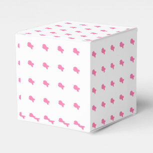 Pink Fish Kids Baby Shower White Favour Box