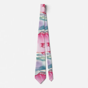 Pink Fish Pattern Tie