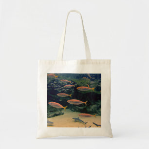 Pink Fish Shoal Tote Bag