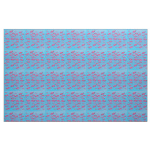 Pink  Fishes Fabric