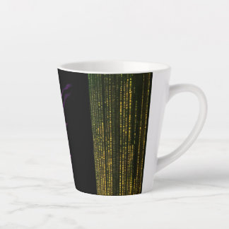 "Pink Flame Elegance: Latte Mug" Latte Mug