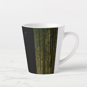 "Pink Flame Elegance: Latte Mug" Mug