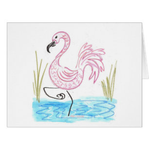 Pink Flamingo #13 by EelKat Wendy C Allen