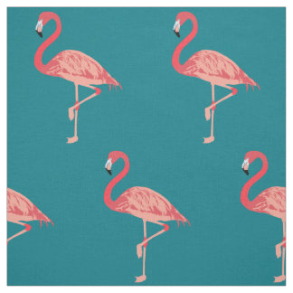Pink Flamingo Art Fabric