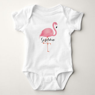 Pink Flamingo Baby Bodysuit