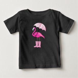 Pink Flamingo - Baby Fine Jersey T-Shirt T-Shirt