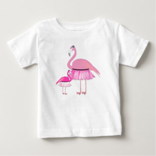 Pink Flamingo - Baby Fine Jersey T-Shirt T-Shirt