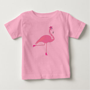 Pink Flamingo - Baby Fine Jersey T-Shirt T-Shirt