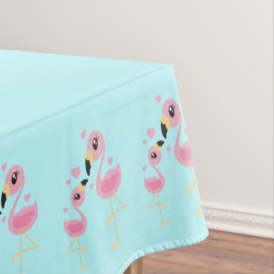 Pink Flamingo Baby Shower Tablecloth
