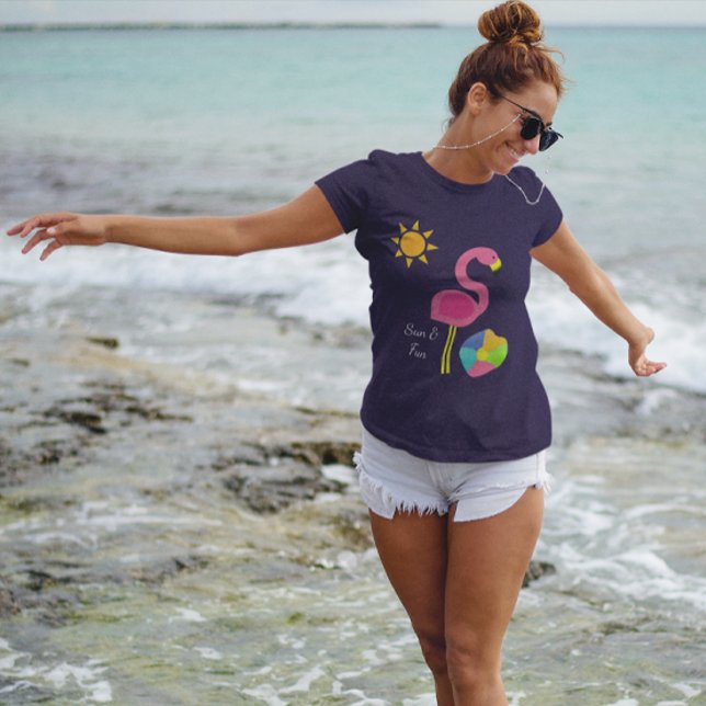Pink Flamingo Beach Cover Up T-Shirt (Creator Uploaded)
