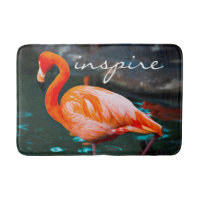 Pink Flamingo Bird Photo Inspire Quote Modern