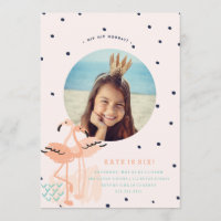PINK FLAMINGO BIRTHDAY INVITATION