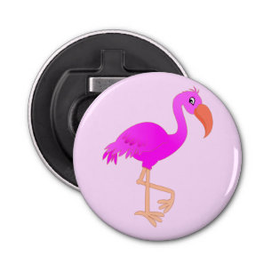 Pink Flamingo Bottle Opener