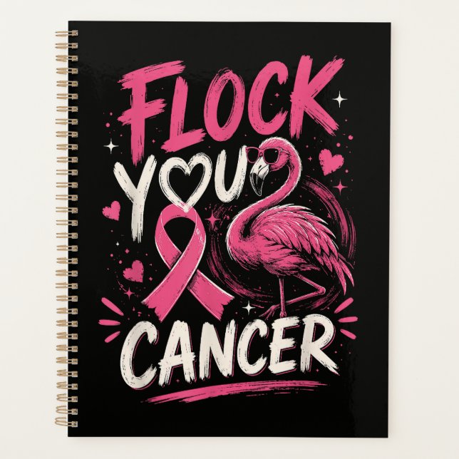 Pink Flamingo Breast Cancer Warrior Support Planner (Front)
