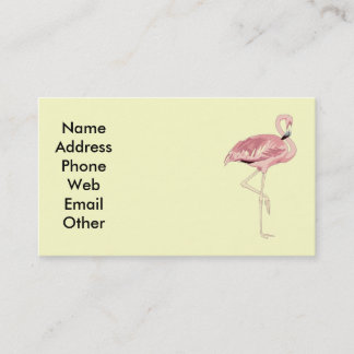 Pink Flamingo Business Cards