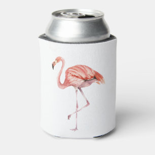 Pink Flamingo Can Cooler
