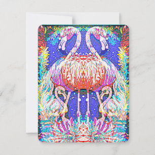 Pink Flamingo Card