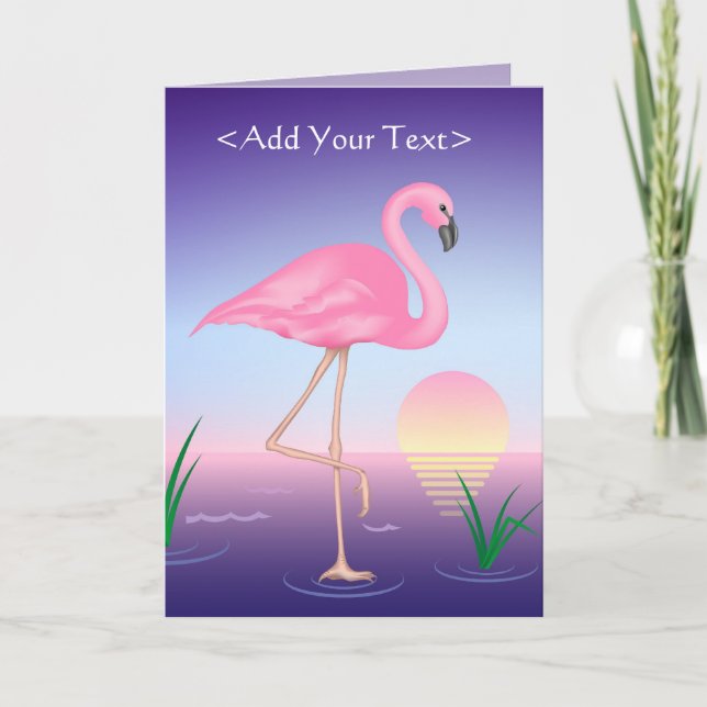 Pink Flamingo Card (Front)